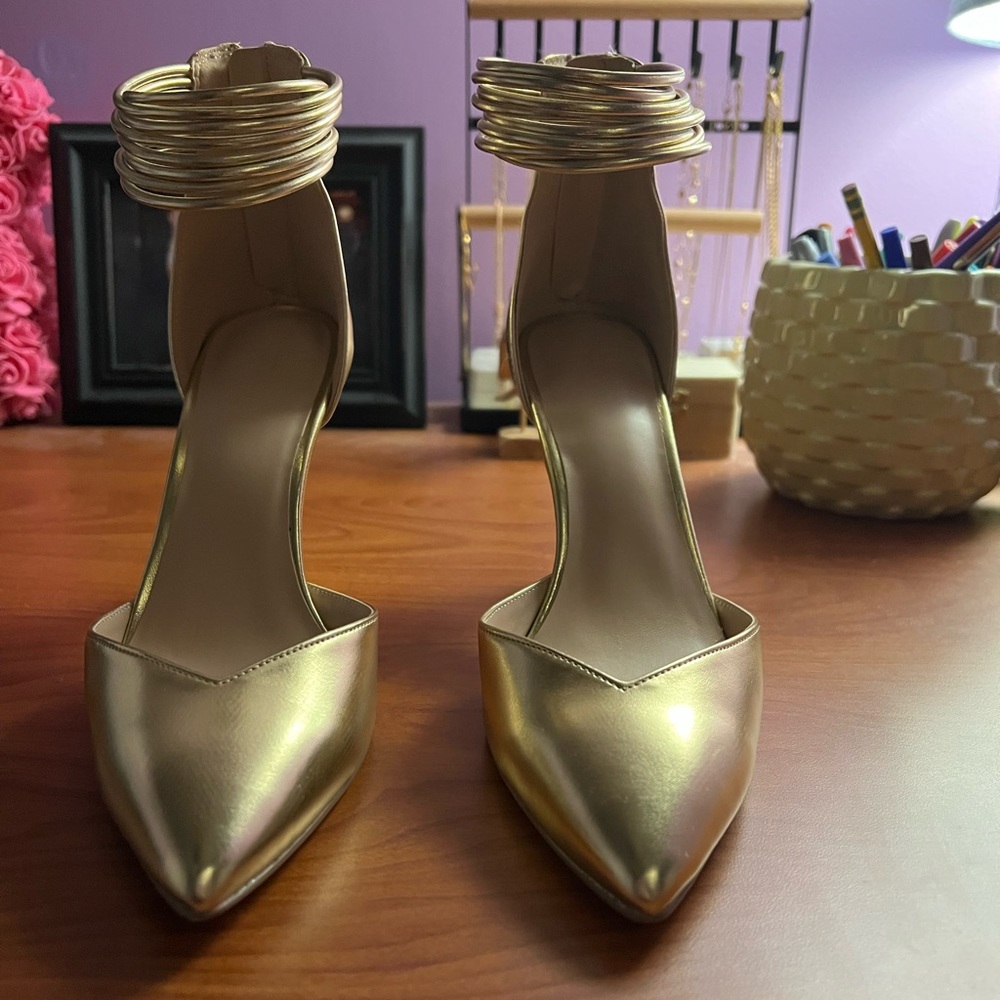 Gold heels